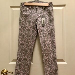 tractr jeans wallpaper printed skinny size:14
